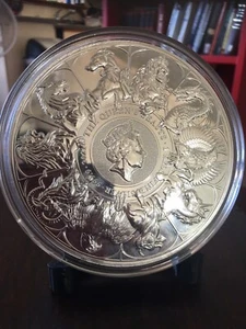 ✅ IN-HAND ✅ FAST SHIPPING 1 Kilo 32.15oz Queen Beasts COMPLETER 9999 Fine Silver - Picture 1 of 7