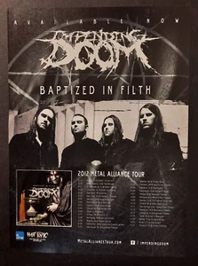 IMPENDING DOOM "Battezzato nella sporcizia" date tour ~ Stampa rivista/annuncio promo 2012 - Foto 1 di 1