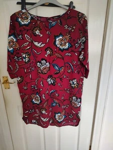 Boohoo burgunderrotes Etuikleid Größe 16 neu mit Etikett  - Bild 1 von 6