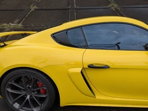 Fit for 17-24 Porsche 982 718 Cayman Rear Quarter Window Cover Louver Scoop Vent - Picture 1 of 7