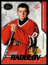 2002-03 Pacific PACIFIC CALDER SILVER Igor Radulov Rookie /299 Chicago
