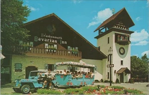 Bayerisches Gasthaus Restaurant Glockenspiel Tower Frankenmuth Michigan Postkarte F80 - Bild 1 von 2