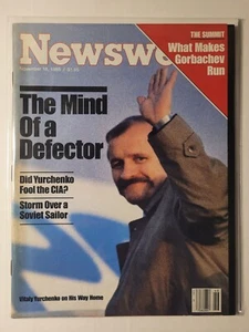 Nov. 1985 NEWSWEEK Magazine w/ YURCHENKO CIA Cover - Bild 1 von 1