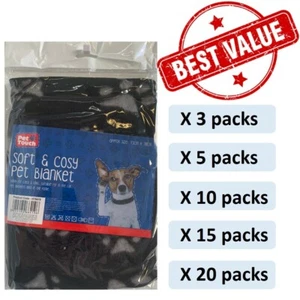 Value Bundle Pack of Pet Dog Cat Puppy Fleece Blankets Pet Car Blanket 70x73cm - Picture 1 of 1