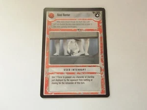 Decipher Inc - Star Wars "REBEL BARRIER" 1995 CCG Trading Card - Black - Picture 1 of 2