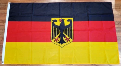 Bandera de águila alemana 3x5 Alemania con 2 ojales de latón y 2 filas de costuras Foto 1 de 4