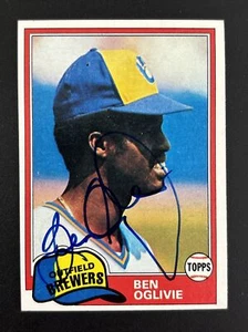 Ben Oglivie 1981 Topps #415 Signed Card - IP Auto Milwaukee Brewers - Picture 1 of 2