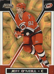 2002-03 (HURRICANES) Pacific Exclusive Gold #31 Jeff O'Neill