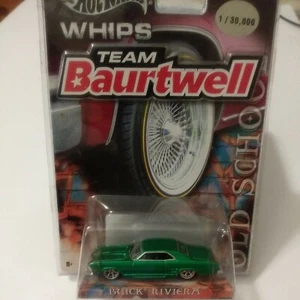 Hot Wheels - 2003 Whips - Team Baurtwell - Old School - Buick Riviera - Green - Picture 1 of 4