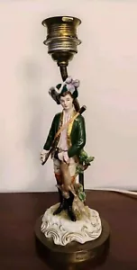 Antiker Meissen Porzellan Lampe – Sammlerstück Modell: 13061/15 - 1880-1990 - Bild 1 von 16