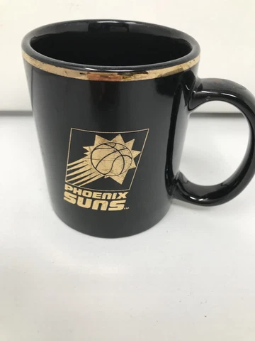 Phoenix Suns NBA Coffee Mug 25 Years Anniversary Black Gold Cover