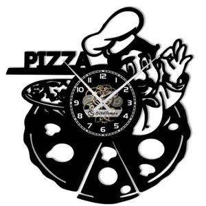 Orologio in Vinile da Parete a tema Pizza pizzeria Italy Idea Regalo Originale - Foto 1 di 7
