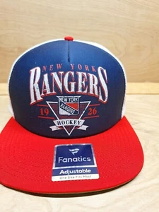 NHL New York Rangers Fanatics Trucker Snapback Mütze Neu mit Etikett - Bild 1 von 5