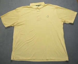 Amen Corner Masters Golf Polo Yellow Size XXL 60s Two ply Double MERCERNIZED - Picture 1 of 7