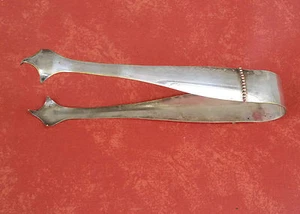 Ancienne pince sucre métal argenté déco vintage art pop french antique - Imagen 1 de 2