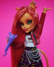 ☠ OOAK custom Monster High doll repaint Toralei Ever After vampire goth bjd ☠