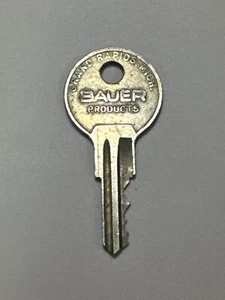 Bauer Products Numbered Padlock Door Cabinet Lock Jewelry Box KEY #BP591 - Picture 1 of 2