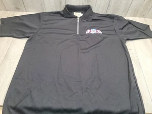 Bud Polo Shirt Mens SZ XL Black NFL Football Sponsor Short Sleeve Plain Simple - Picture 1 of 11