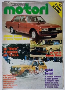 I110801 MOTORI 1978 a. 2 n. 2 - Peugeot 604 / Granada Diesel / F1 GP Argentina - Picture 1 of 4