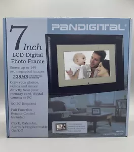 PANDIGITAL MODEL PAN707-B 7 INCH LCD DIGITAL PHOTO FRAME. 128MB MEMORY - Picture 1 of 11