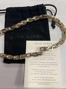 New Eddie Borgo Handmade Supra Chain Link Collar Necklace . Packaged-bag - Picture 1 of 3