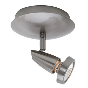 Access Lighting Mirage 1-Light Brushed Steel Swivel Spotlight - Picture 1 of 2
