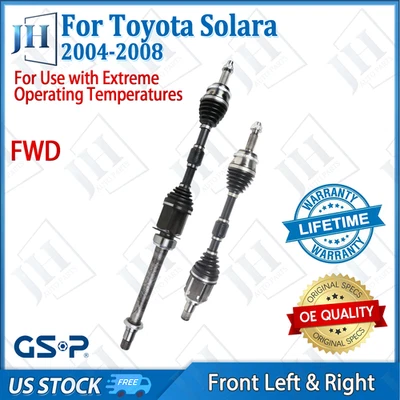 OE Front Pair Left Right CV Axle Shaft For 2004-08 Toyota Solara Camry 2.4L FWD - Image 1 of 4