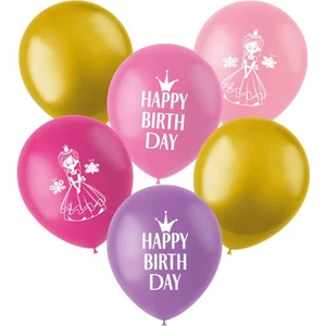 8 globos PRETTY PRINCESS como decoración cumpleaños infantil princesa fiesta niña - Imagen 1 de 7