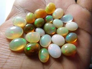 50 Ct ETHIOPIAN OPAL 100% Natural OPAL Loose Gemstone Oval Shape Lot - Picture 1 of 8