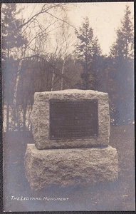 John Ledyard Monument Pre-1920 RPPC American Explorer from Connecticut - Picture 1 of 2