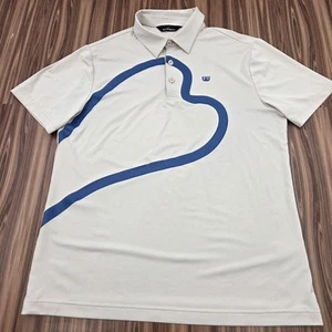 Mieko Uesako MS Sports Herren 48 Beige Kurzarm Performance Stretch Golf Polo - Bild 1 von 9