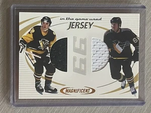2002-03 Be A Player In The Game Magnificent Dual Jersey Mario Lemieux Very Rare! - Bild 1 von 3