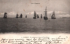 CPA 35 SAINT-MALO - En Route pour le banc de Terre-Neuve - Imagen 1 de 2