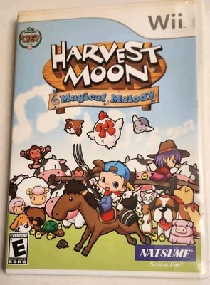 HARVEST MOON: Magical Melody Nintendo Wii 2009 Estuche Manual Videojuego CIB Foto 1 de 3