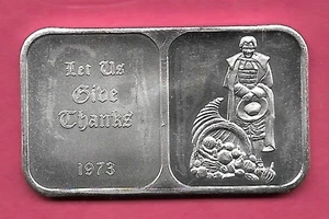 DEMOS GRACIAS 1973 (CT 4) BARRA DE ARTE PLATA .999 - Imagen 1 de 2