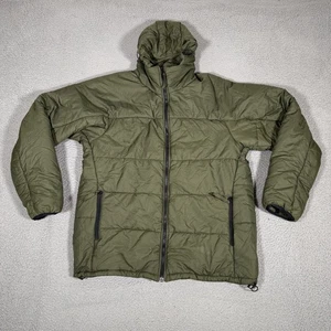 Snugpak Jacket Mens Large Green Sasquatch Full Zip Hooded Puffer Cold Weather - Picture 1 of 15