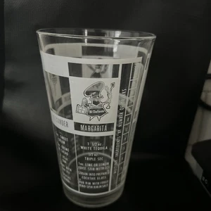 Vaso coctelera vintage Mr. Bartender Federal Glass Bar receta blanco - Imagen 1 de 7