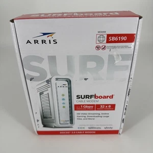 Cable módem ARRIS Surfboard SB6190-RB DOCSIS 3.0, blanco - Imagen 1 de 4