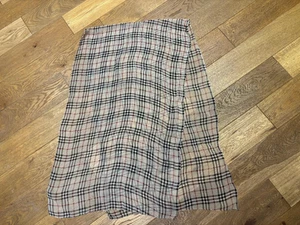 BURBERRY 100% Silk Ladies Check Scarf - Picture 1 of 4
