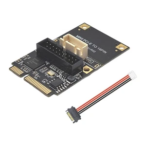 PCIE to 19Pin 2Port USB3.0 Adapter Expansion Card Riser PCI Express to3638 - Afbeelding 1 van 6