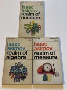 REALM OF NUMBERS, MEASURE & ALGEBRA  by Isaac Asimov vintage 1968 paperbacks - Foto 1 di 5