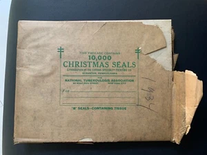 1934 Christmas Seal Sheet of 100,100 sheets in original package, great condition - Picture 1 of 3