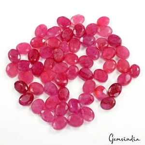 96.40 Ct/58 Pcs Natural Eye Catching Pink Beryl Bixbite Oval Faceted Cut Gem Lot - Picture 1 of 6