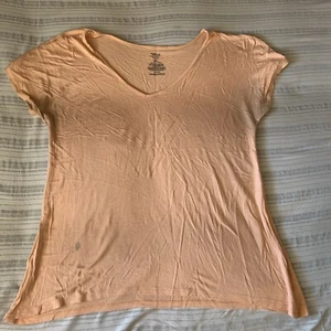 SECRET TREASURES M (8-10) Peach Pajama Top - Picture 1 of 8