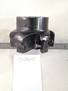 1 USED 63 MM DIAMETER SANDVIK INDEXABLE FACEMILL. R390-063Q22-18H. SWEDEN (S747) - Picture 1 of 6