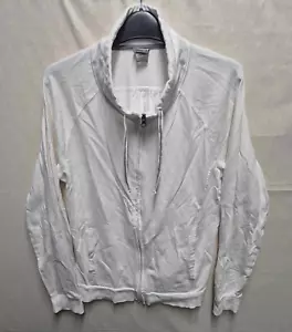 Maglione Champion donna bianco full zip manica lunga, taglia:L - Foto 1 di 12
