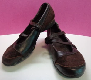 Skechersđź’—Brown Mary Jane Memory Foam Relaxed Fit Air Cooled Shoesđź’—Sz 7.5 - Picture 1 of 10