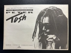 PETER TOSH - THE TOUGHEST - 1988 MAGAZINE ADVERT  8X11" [F3-2] - Bild 1 von 1