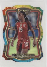 2017-18 Panini Select Mezzanine Die-Cut Tie-Dye Prizm /30 Crystal Dunn Rookie RC