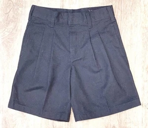 School Apparel Pleated Shorts Navy Boys Size 6 Regular Fit - Picture 1 of 6